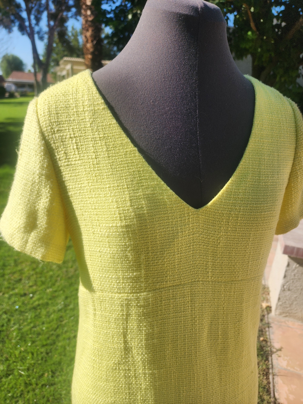 Blaque Label. Yellow Tweed Day Dress